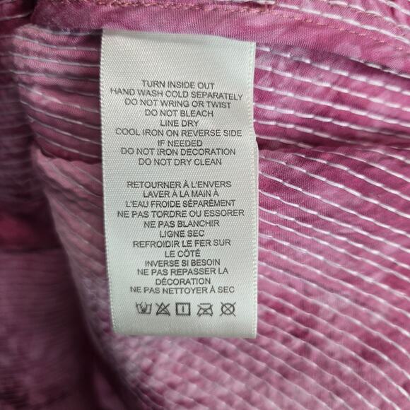 Picro Pink Sequined Shimmer Showgirl Top Size L Sparkle Feminine Holiday Party - Picture 6 of 12